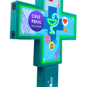 cruz de farmacia p8 XXL formato vertical