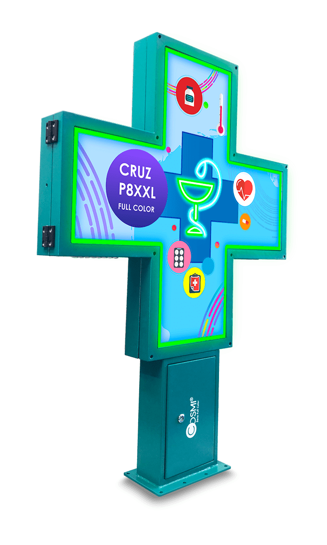 cruz de farmacia p8 XXL formato vertical