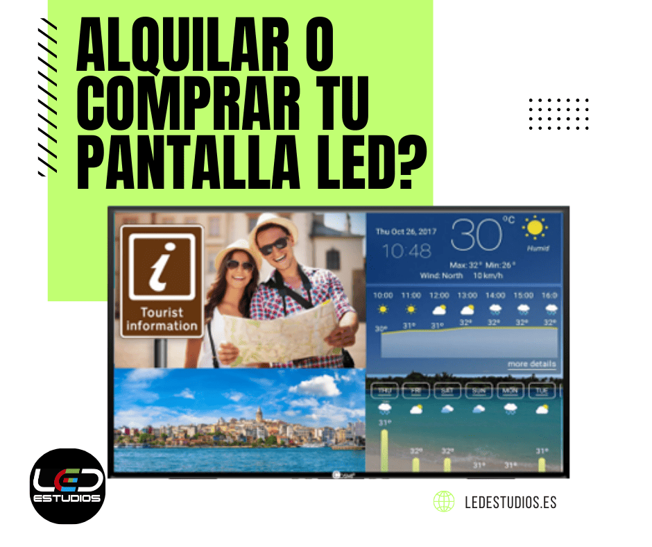 comprar o alquilar una pantalla led? que es mejor